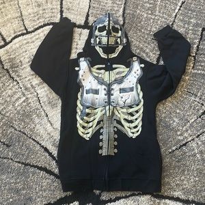 Like new graphic hoodie. Skeleton football player. Youth XL